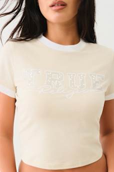 CRYSTAL RINGER BABY TEE, image 1