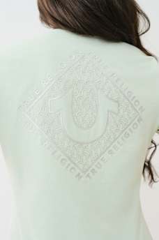 HIGH DENSITY LOGO V NECK TEE, image 1