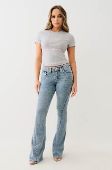 RIBBED CRYSTAL HORSESHOE BABY TEE, image 3