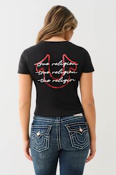 TRI LOGO NOTCH BABY TEE, image 5