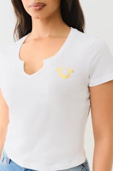 TRI LOGO NOTCH BABY TEE, image 5