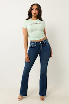 RUCHED METALLIC LOGO BABY TEE, image 2