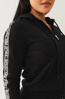 LOGO TAPING ZIP HOODIE, image 4