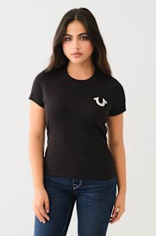 TRUE RELIGION WINGED HORSESHOE TEE, image 2
