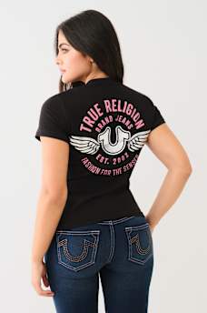 TRUE RELIGION WINGED HORSESHOE TEE, image 5