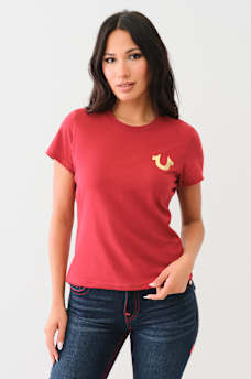 TRUE RELIGION WINGED HORSESHOE TEE, image 2