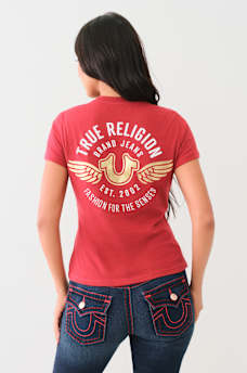 TRUE RELIGION WINGED HORSESHOE TEE, image 4