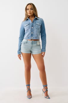 JESSE CROPPED TRUCKER JACKET, image 4
