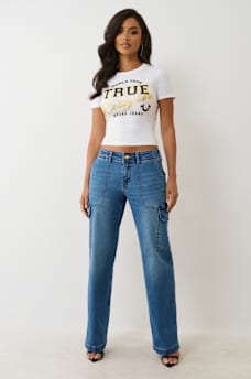 DENIM CARGO STRAIGHT JEAN, image 2