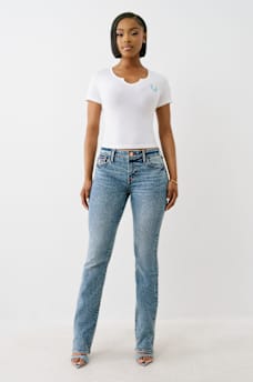 BILLIE MID RISE STRETCH STRAIGHT JEAN, image 3