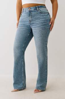 PLUS BILLIE MID RISE STRETCH STRAIGHT JEAN, image 4