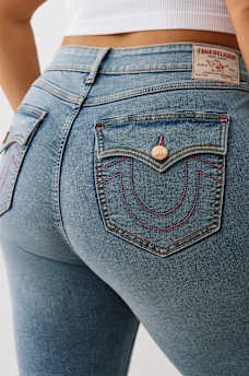 PLUS BILLIE MID RISE STRETCH STRAIGHT JEAN, image 1