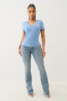 BECCA MID RISE BOOTCUT JEAN, image 2