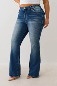 PLUS BECCA MID RISE CRYSTAL BOOTCUT JEAN, image 4