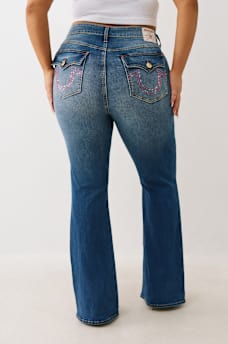 PLUS BECCA MID RISE CRYSTAL BOOTCUT JEAN, image 5