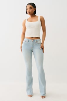 JOEY MID RISE BIG T FLARE JEAN, image 5