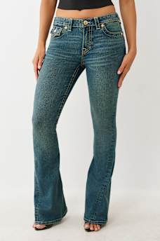 JOEY MID RISE BIG T FLARE JEAN, image 2