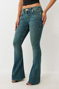 JOEY MID RISE BIG T FLARE JEAN, image 4