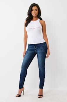 HALLE HIGH RISE SUPER SKINNY JEAN  , image 2