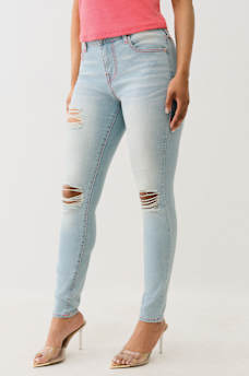JENNIE DISTRESSED MID RISE CURVY SKINNY JEAN, image 4