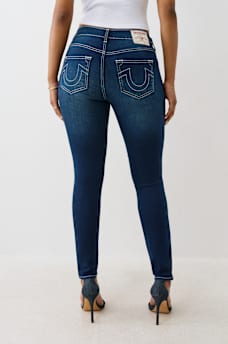 JENNIE MID RISE DISTRESSED CURVY SKINNY JEAN, image 4