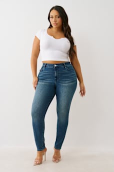 PLUS JENNIE MID RISE CURVY SKINNY JEAN, image 2