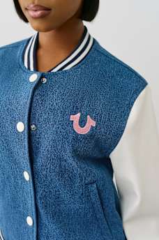 DENIM BUDDHA VARSITY JACKET, image 7