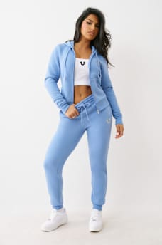 CRYSTAL GLOBAL LOGO ZIP HOODIE, image 3