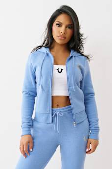 CRYSTAL GLOBAL LOGO ZIP HOODIE, image 5