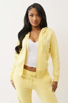 CRYSTAL GLOBAL LOGO ZIP HOODIE, image 3
