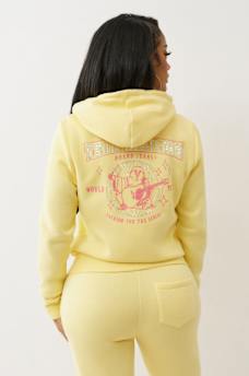 CRYSTAL GLOBAL LOGO ZIP HOODIE, image 6