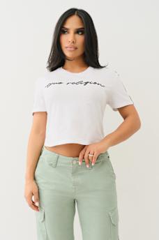 LOGO TAPING BOXY BABY TEE, image 1