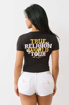 CRYSTAL WORLD TOUR BABY TEE, image 5