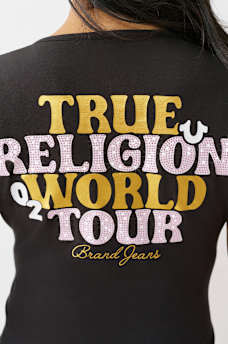 CRYSTAL WORLD TOUR BABY TEE, image 1