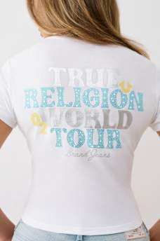 CRYSTAL WORLD TOUR BABY TEE, image 1