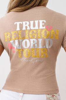 CRYSTAL WORLD TOUR BABY TEE, image 1