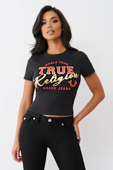 METALLIC LOGO BABY TEE, image 2