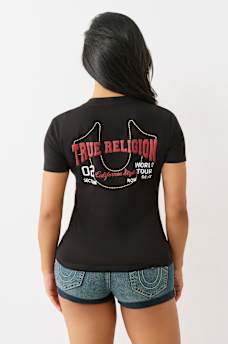 PUFF PRINT LOGO V NECK TEE, image 5