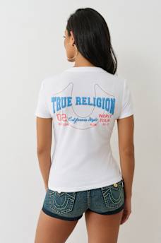 PUFF PRINT LOGO V NECK TEE, image 5
