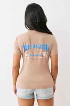 PUFF PRINT LOGO V NECK TEE, image 5