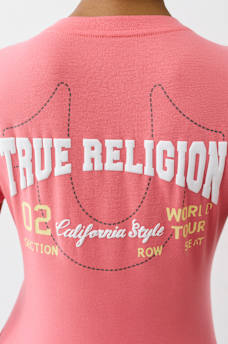 PUFF PRINT LOGO V NECK TEE, image 1