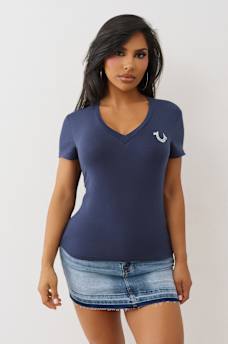 SCRIPT BUDDHA V NECK TEE, image 2