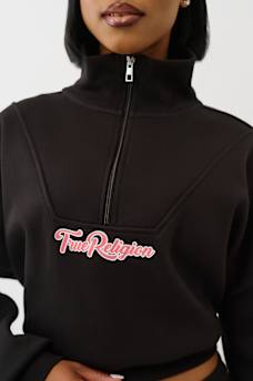 VARSITY HALF ZIP SWEATER, image 5