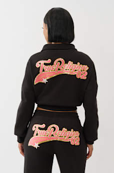 VARSITY HALF ZIP SWEATER, image 6