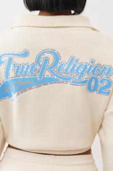 VARSITY HALF ZIP SWEATER, image 1