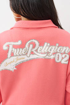VARSITY HALF ZIP SWEATER, image 2