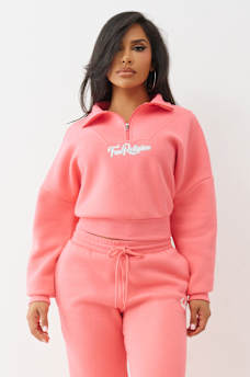 VARSITY HALF ZIP SWEATER, image 4