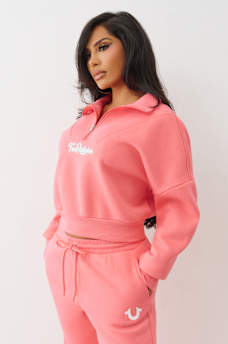 VARSITY HALF ZIP SWEATER, image 5