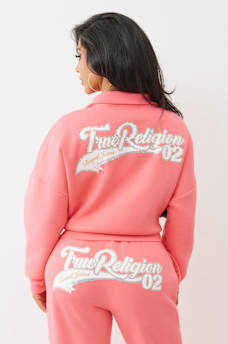 VARSITY HALF ZIP SWEATER, image 6