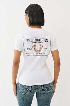 CRUSHED CRYSTAL HORSESHOE TEE, image 5